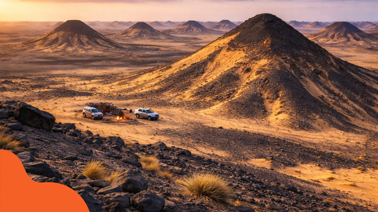 Czarna Pustynia w Egipcie